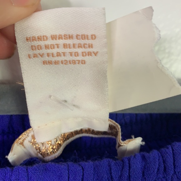 FLYING TOMATO Blue Off Shoulder Embroidered Dress - Picture 6 of 11